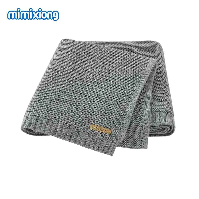 Baby Blankets Super Soft Newborn Swaddle Wrap 100*80Cm Knitted Toddler Infantil Sleeping Blanket Quilts for Stroller Bed Carseat