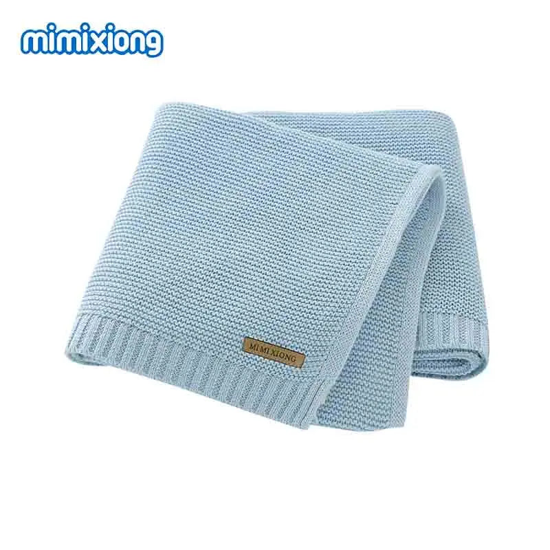 Baby Blankets Super Soft Newborn Swaddle Wrap 100*80Cm Knitted Toddler Infantil Sleeping Blanket Quilts for Stroller Bed Carseat