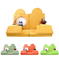 Saien Modern Furniture Kids' Sofa, Toddler Sofa Set, Children'S Play Toy, 12-Module Foam Chair Bed, Kids' Sectional Sofa