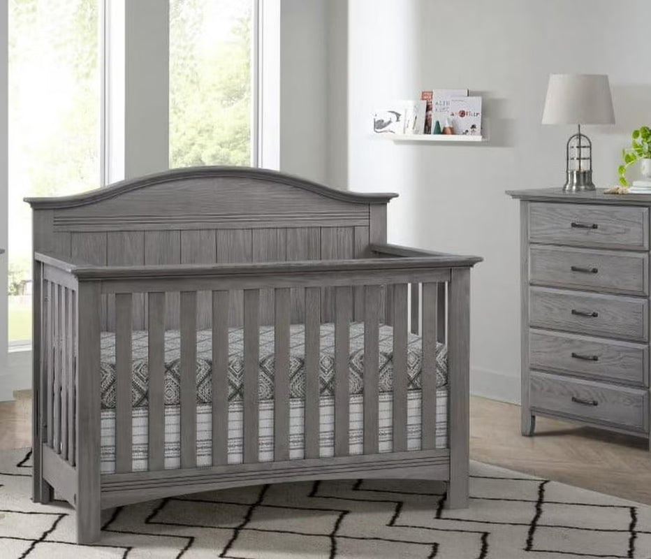 Sheridan 4-In-1 Convertible Crib, Graphite Gray