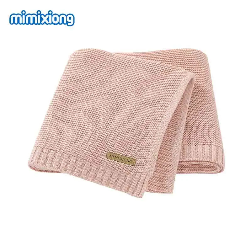 Baby Blankets Super Soft Newborn Swaddle Wrap 100*80Cm Knitted Toddler Infantil Sleeping Blanket Quilts for Stroller Bed Carseat