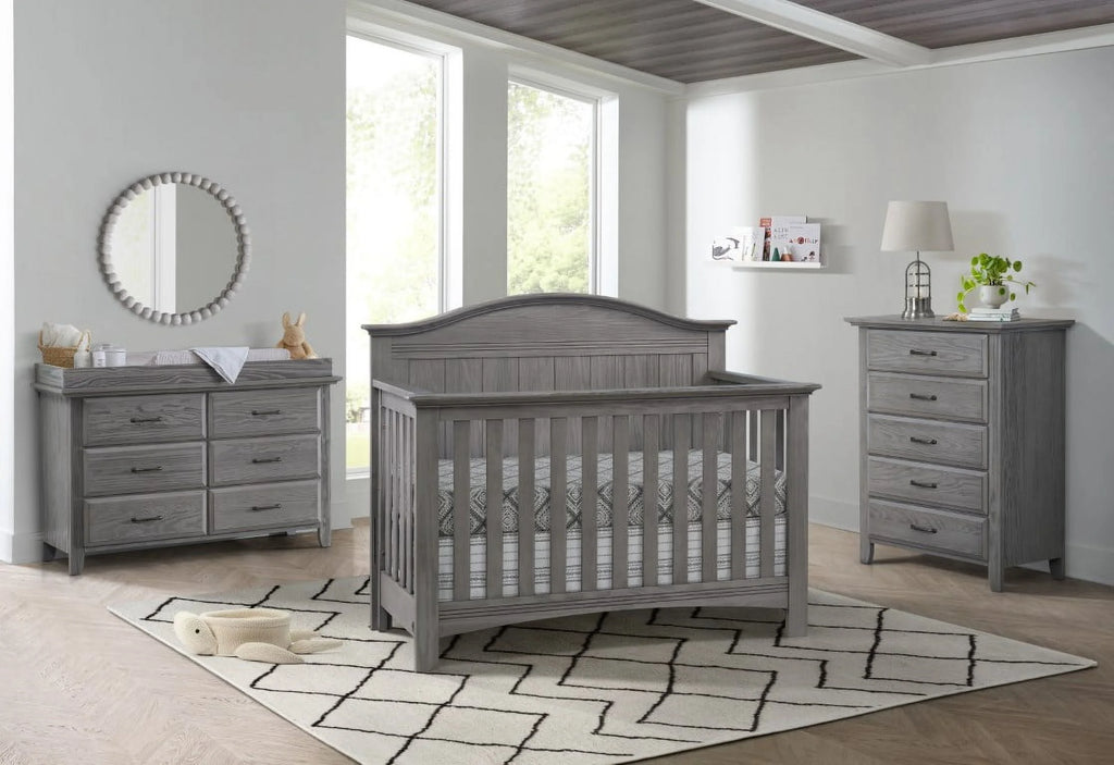 Sheridan 4-In-1 Convertible Crib, Graphite Gray