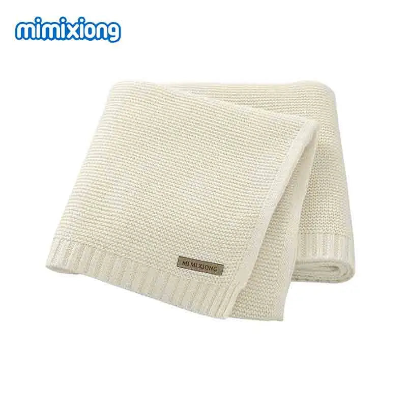 Baby Blankets Super Soft Newborn Swaddle Wrap 100*80Cm Knitted Toddler Infantil Sleeping Blanket Quilts for Stroller Bed Carseat