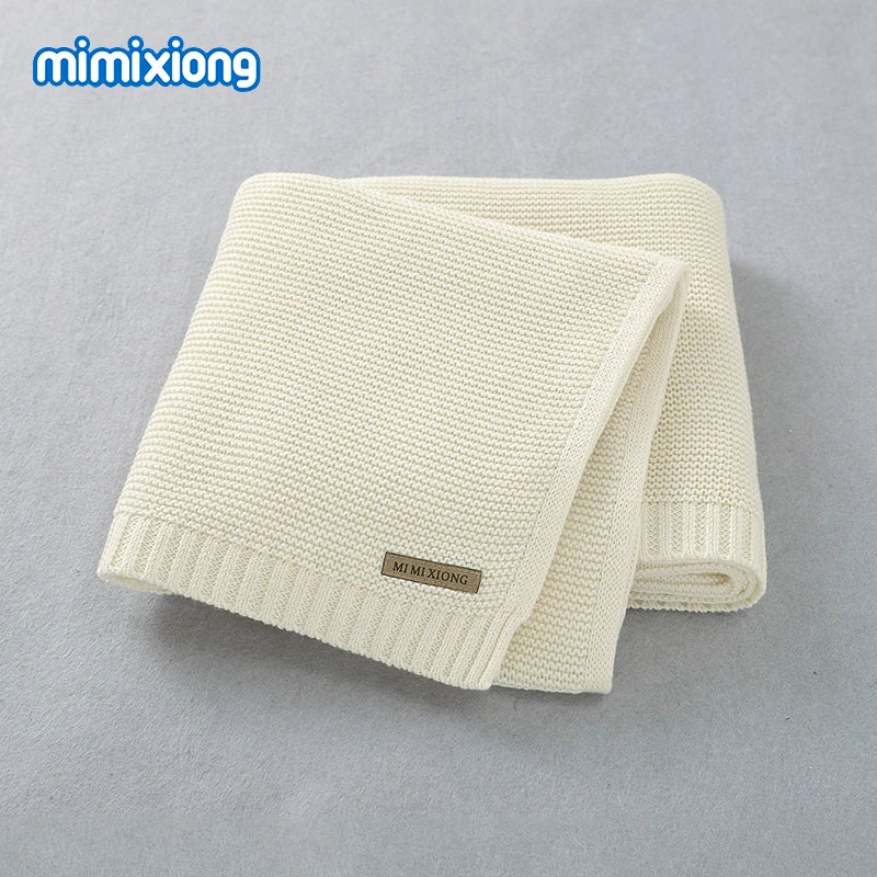 Baby Blankets Super Soft Newborn Swaddle Wrap 100*80Cm Knitted Toddler Infantil Sleeping Blanket Quilts for Stroller Bed Carseat