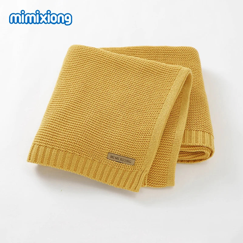 Baby Blankets Super Soft Newborn Swaddle Wrap 100*80Cm Knitted Toddler Infantil Sleeping Blanket Quilts for Stroller Bed Carseat