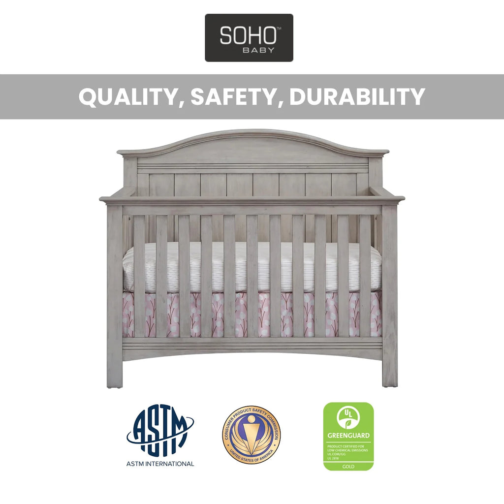 Sheridan 4 in 1 Convertible Crib Stone Wash