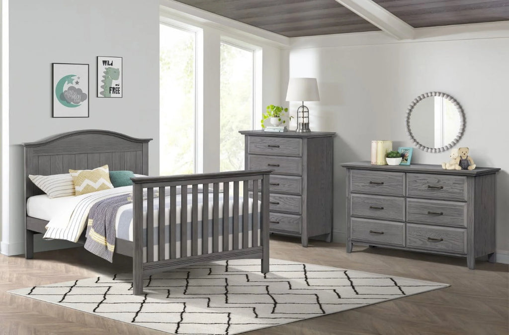 Sheridan 4-In-1 Convertible Crib, Graphite Gray