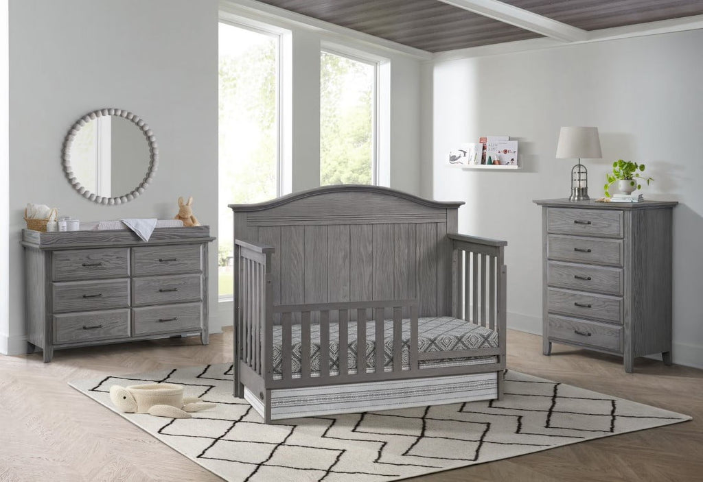 Sheridan 4-In-1 Convertible Crib, Graphite Gray